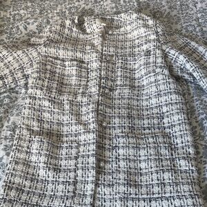 H&M Women's Tweed Blazer - Black and White